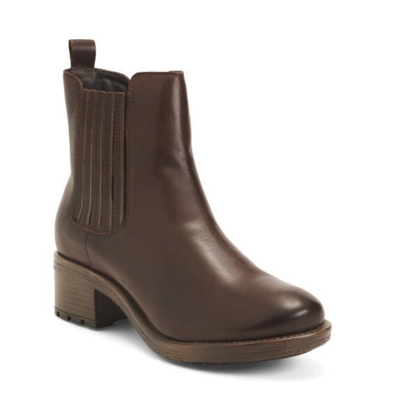 MIZ MOOZ Brown Made In Portugal Leather Cristin Booties - Picture 1 of 2